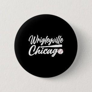 Wrigleyville Chicago Baseball Amerikanisch  Button