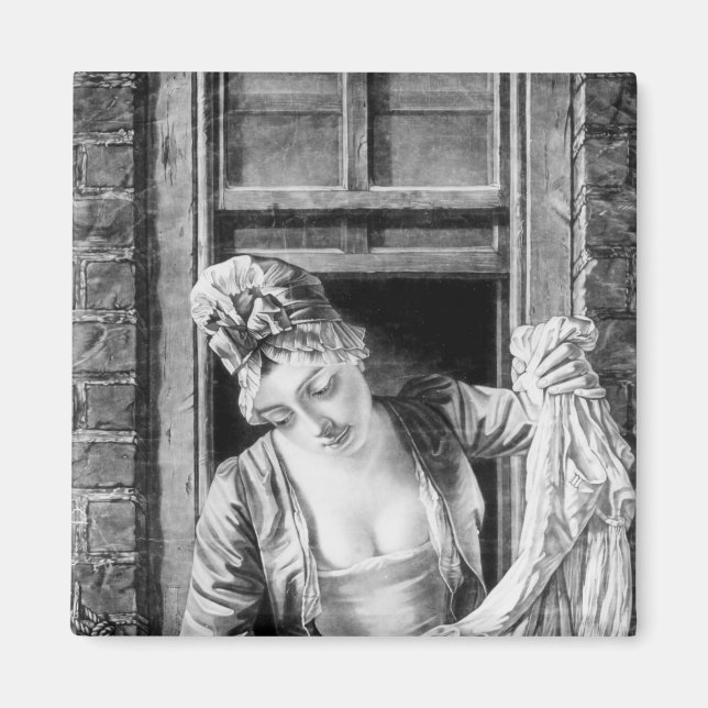 Wringen von Frauen Magnet (Vorne)