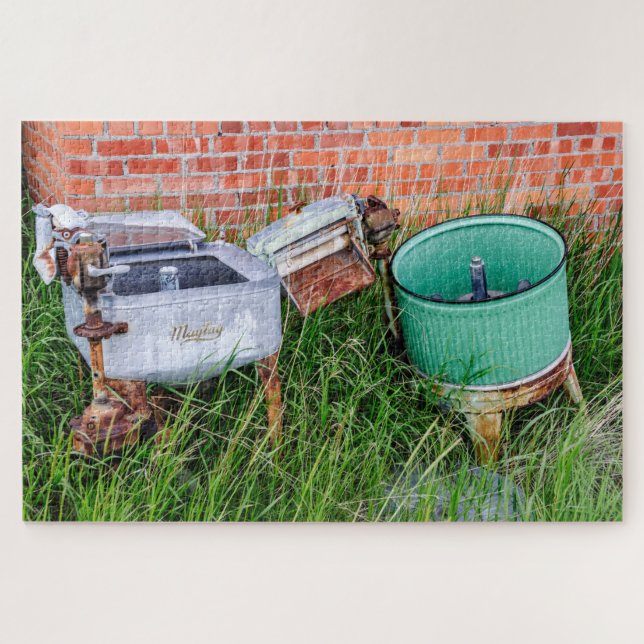 Wringer Washer und Wäschetrockner - 1014 Stück Puzzle (Horizontal)