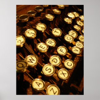 Write Me - Letter Keys Poster