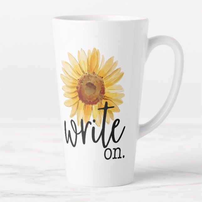 Write On (mit Sonnenblume) Milchtasse (Rechts)