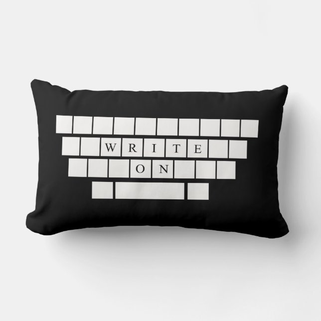 Write On - Pillow - Geschenke für angehende Schrif Lendenkissen (Vorderseite)