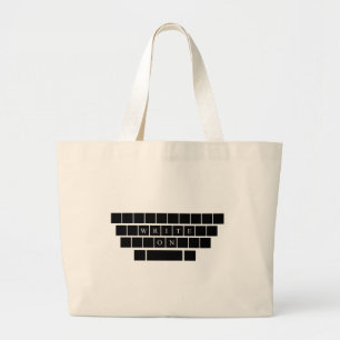 Write On - Tote Bag - Geschenke für ansprechende  Jumbo Stoffbeutel