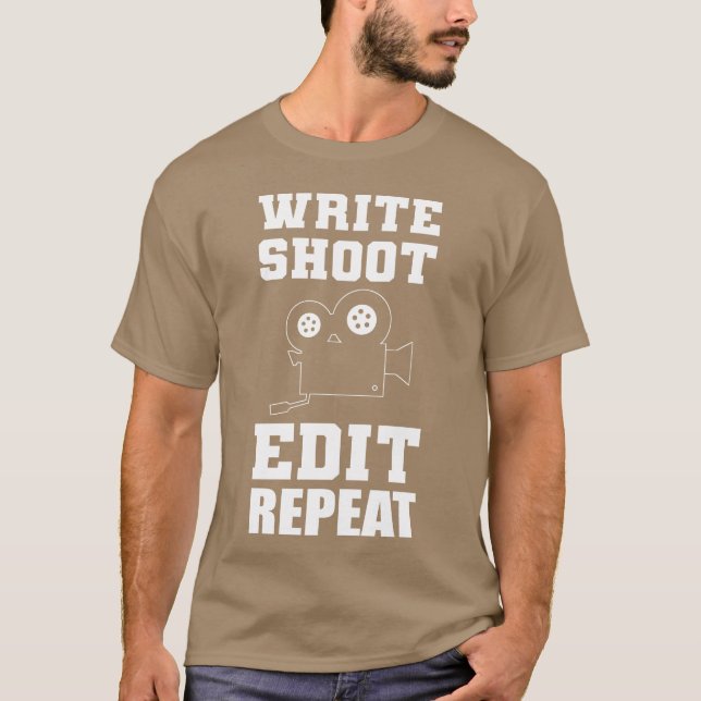 Write Shoot Edit Editor in Chief Gift family T-Shirt (Vorderseite)