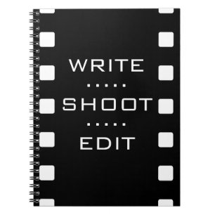 Write, Shoot, Edit - Film Notizbuch Notizblock
