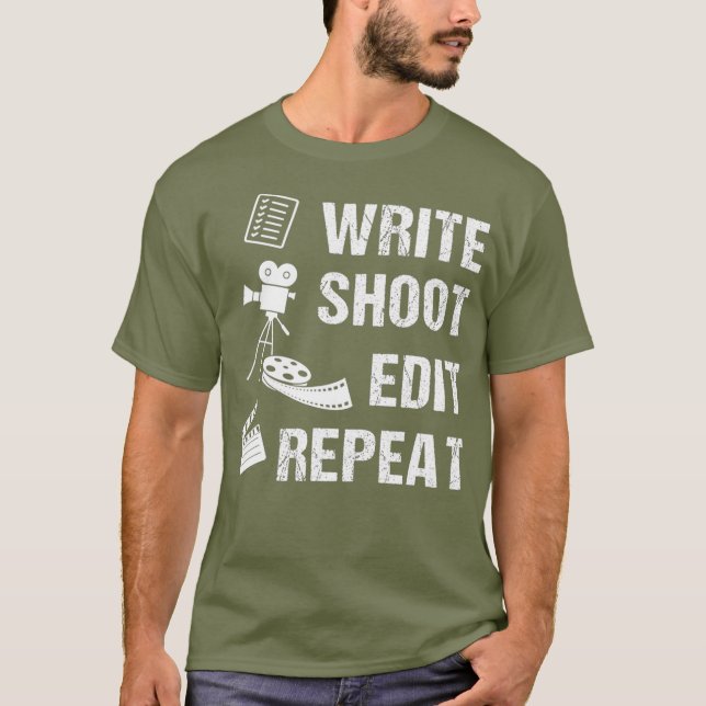 Write Shoot Edit Repetierfilm Filmmaker _1_nxpl T-Shirt (Vorderseite)