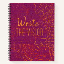 Write The Vision, 8.5x11 notebook, spiralgebunden