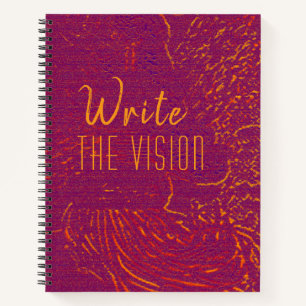 Write The Vision, 8.5x11 notebook, spiralgebunden Notizbuch
