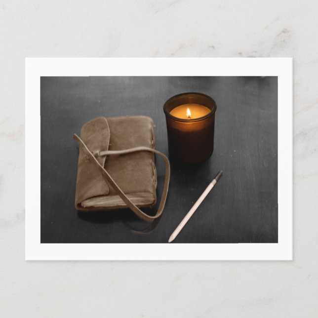 Write to Dream by Approachable Wolf J. H. Thornton Postkarte (Vorderseite)