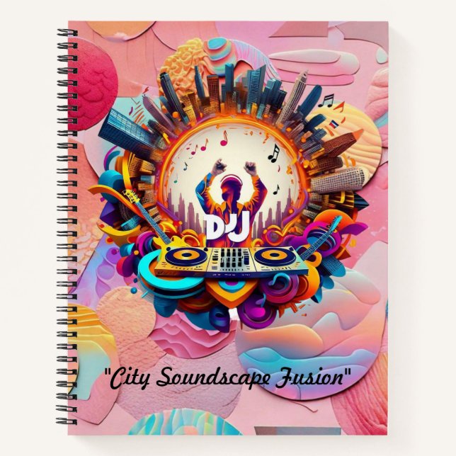 "Write Urban Symphony" Notizbuch (Vorderseite)