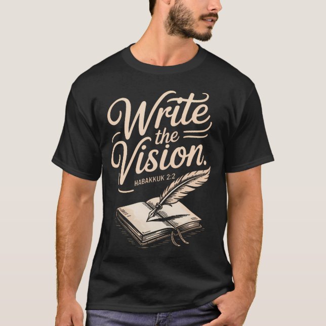 Write Vision Religious Verse Bible T-Shirt (Vorderseite)