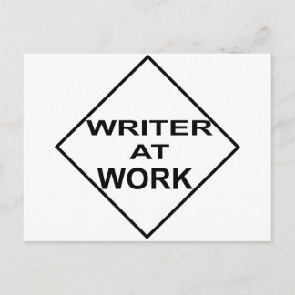 Writer at Work - Geschenk für Schriftsteller Postkarte
