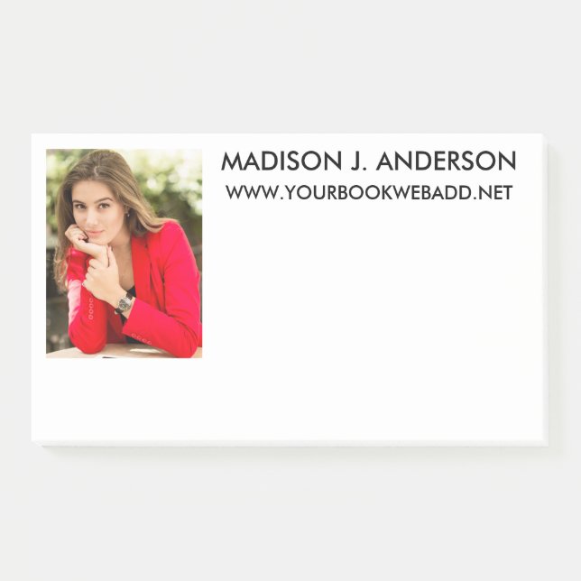 Writer Author Foto Post-it Klebezettel (Vorderseite)