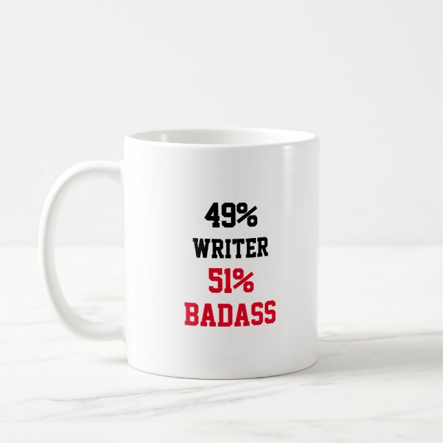 Writer Badass Kaffeetasse (Links)