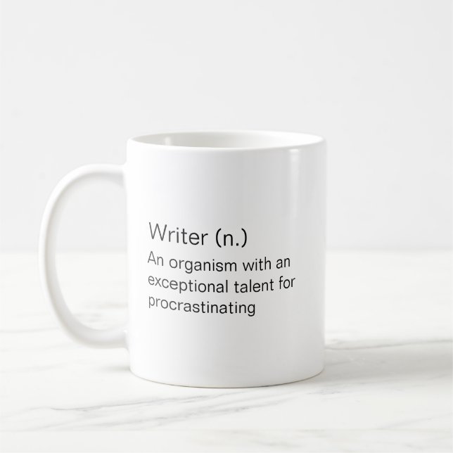 Writer Coffee Tasse (Links)