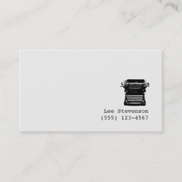 Writer Editor Schreibmaschine Business Card Visitenkarte