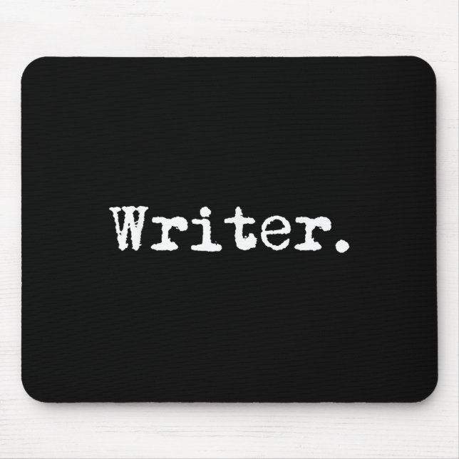 Writer Funny Writing Book Au Novelist Gift Christm Mousepad (Vorne)