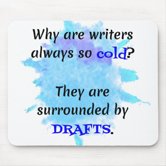 Writer Joke English Teacher Funny Geschenk Mousepad (Vorne)