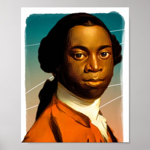 Writer Olaudah Equiano Illustration Poster