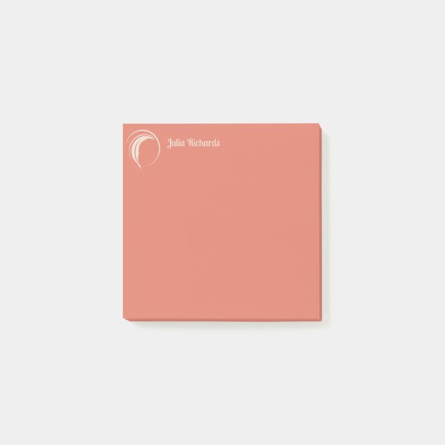 Writer Peach Sangria Post-it Klebezettel (Vorderseite)