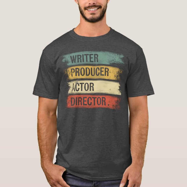 Writer Producer Actor Director Filmmaker Moviehe r T-Shirt (Vorderseite)