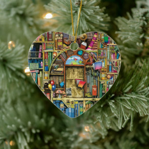 Writer Reader Bookaholic Books Lover Bookworm Keramik Ornament