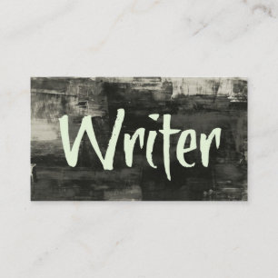 Writer Rustic Business Card Visitenkarte
