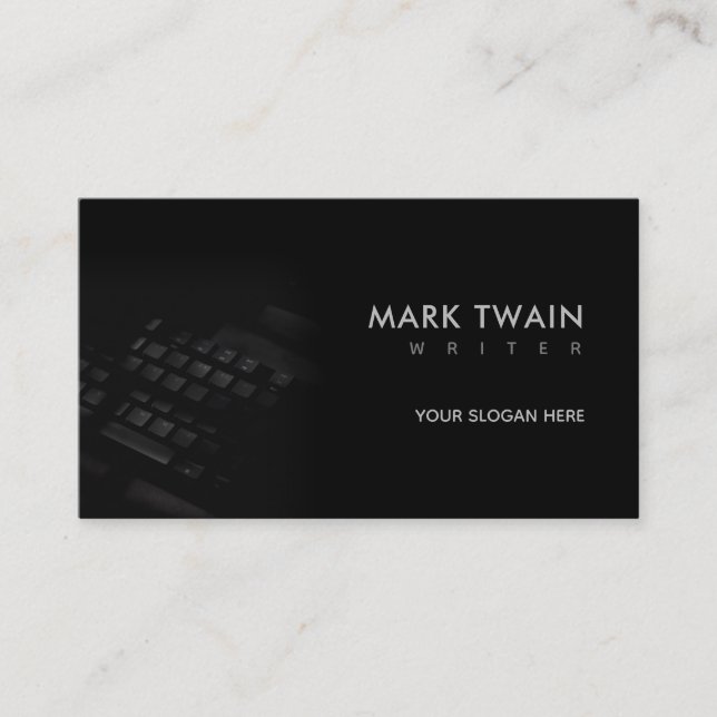 Writer Slogans Business Cards Visitenkarte (Vorderseite)