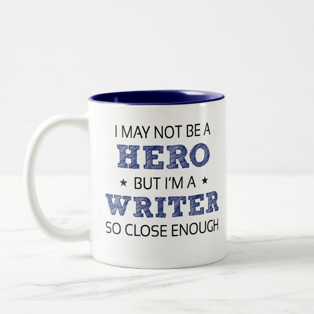 Writer Spaß Novelty Zweifarbige Tasse (Links)
