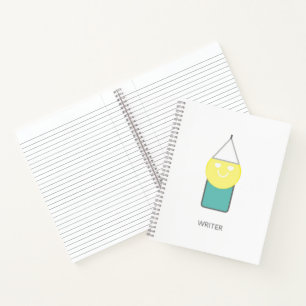 WRITER Spiral Notebook von Poet Adiela Akoo Notizbuch