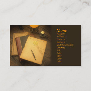 Writer Style Business Card Visitenkarte