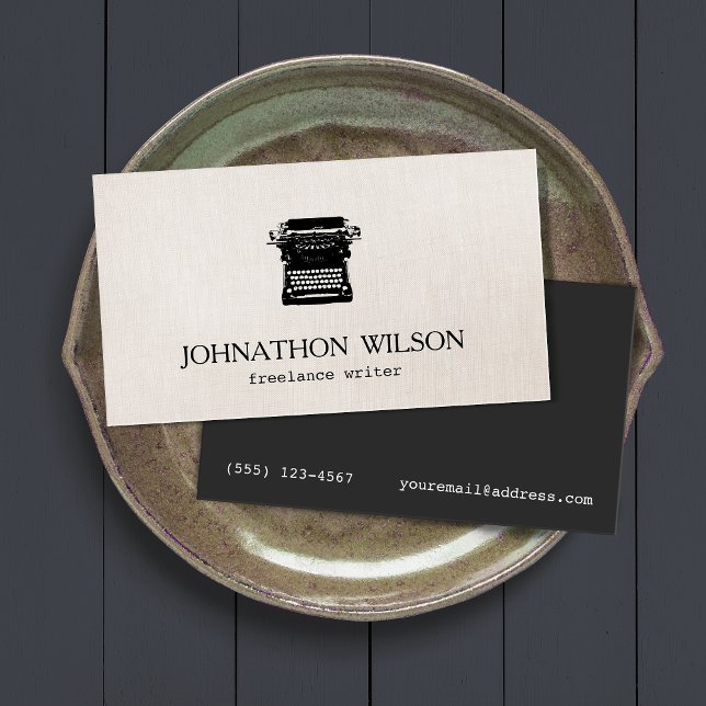 Writer Vintage Schreibmaschine Visitenkarte (Von Creator hochgeladen)