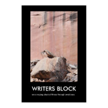 WRITERS BLOCK Demotivations-Poster