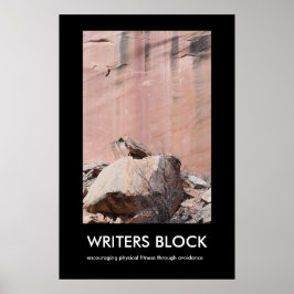 WRITERS BLOCK Demotivations-Poster Poster