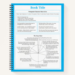 Writer's Character Sheet and Plot Notebook Notizbuch