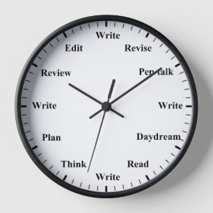 Writer's Clock - Writing Job Fun Wall Clock Uhr