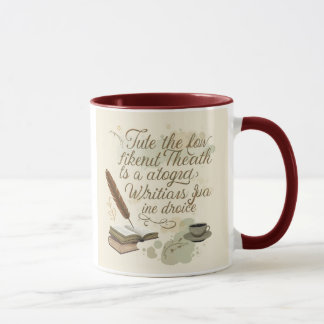 "Writer's Delight Tasse: Inspiration Zitate for Be Tasse