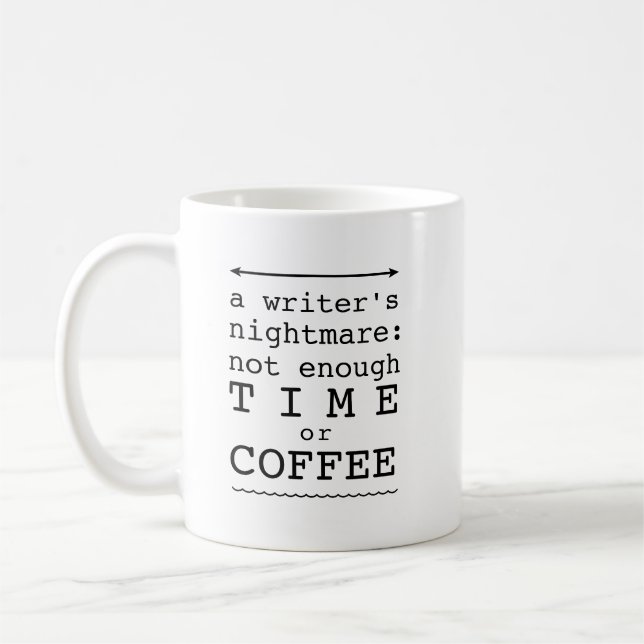 Writer's Nightmare Coffee Tasse (Links)
