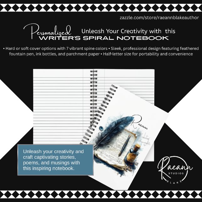 Writers Spiral Notebook Notizbuch (Von Creator hochgeladen)