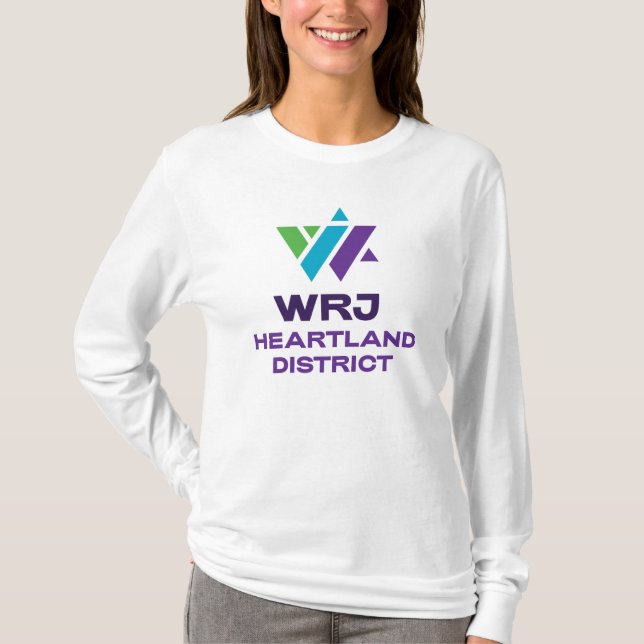 WRJ Heartland Long Sleeve T - Shirt mit Center Log (Vorderseite)
