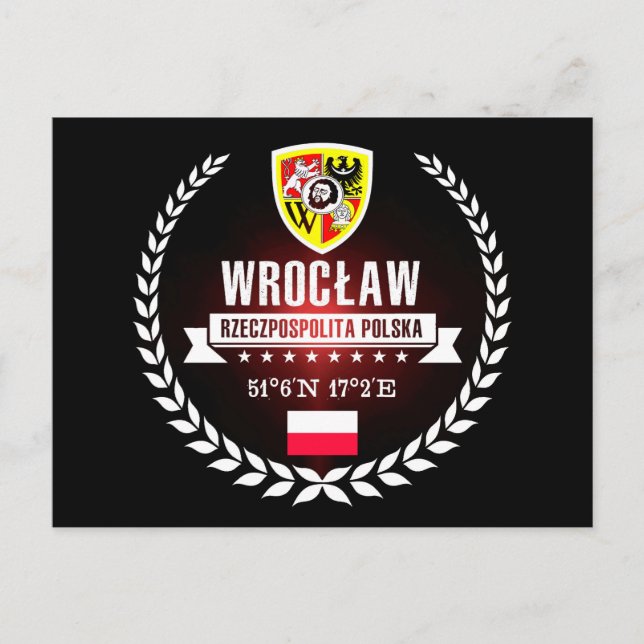 Wrocław Postkarte (Vorderseite)