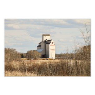 Wroxton SK Grain Elevator Fotodruck