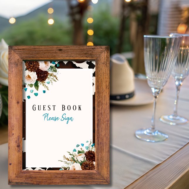 Wrstern Boho Guest Book Brautparty Sign Einladung (Wrstern Boho Guest Book Bridal shower Sign)