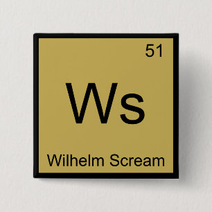 Ws - Symbol-T-Shirt für Wilhelm-Screenshot Chemie- Button