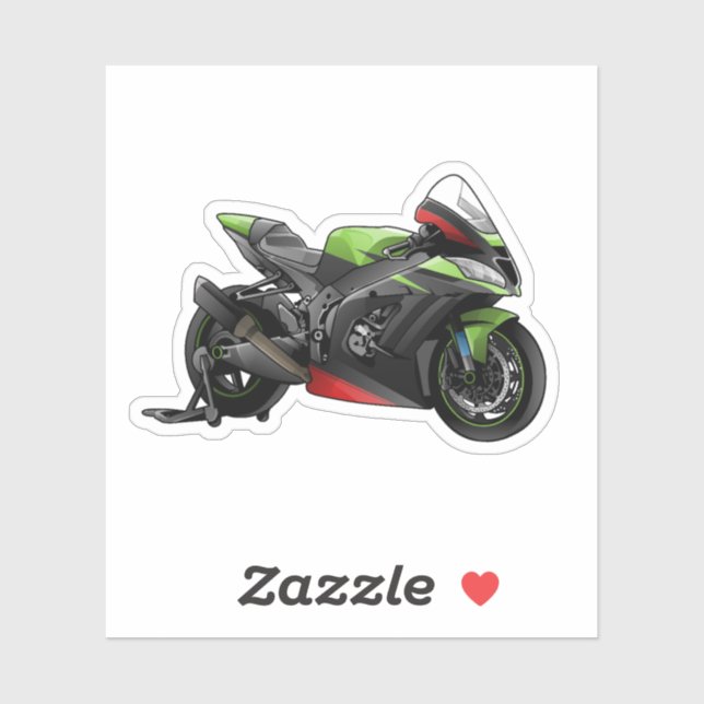 WSBK Kawasaki Aufkleber (Blatt)