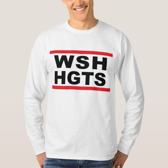 WSH HGTS angesagtes Hopfenlanges Hülsent-stück T-Shirt (Vorderseite)