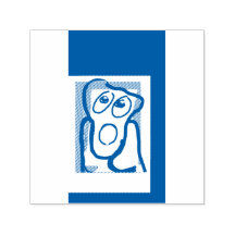 wssbx 'Küchenbär'v2 Self Inking Rubber Briefmarke