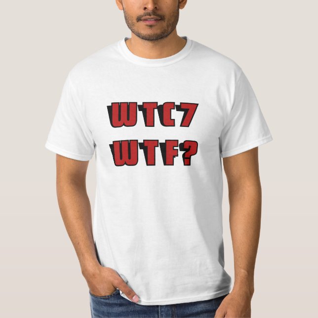 WTC 7 WTF? im Rot T-Shirt (Vorderseite)