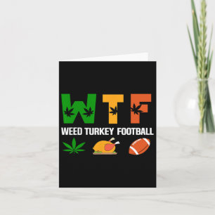 Wtf2 Wine Turkey Football - Fun Erntedank Day M Karte