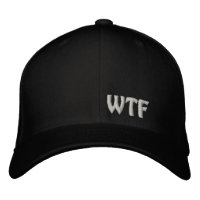 WTF bestickte Baseball-FlexFit-Wollkappe